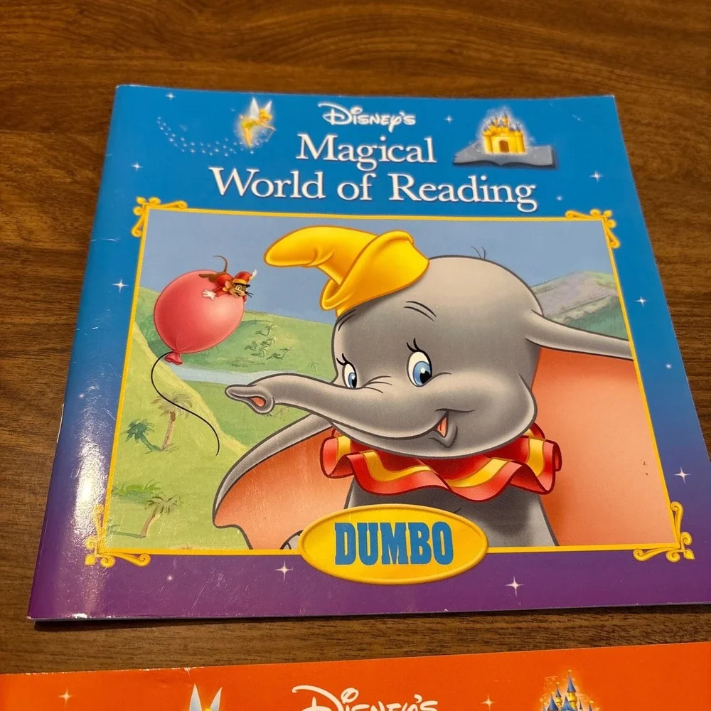 2 Disney Magical World of Reading Dumbo 101 Dalmatians Childrens Books‎ Set